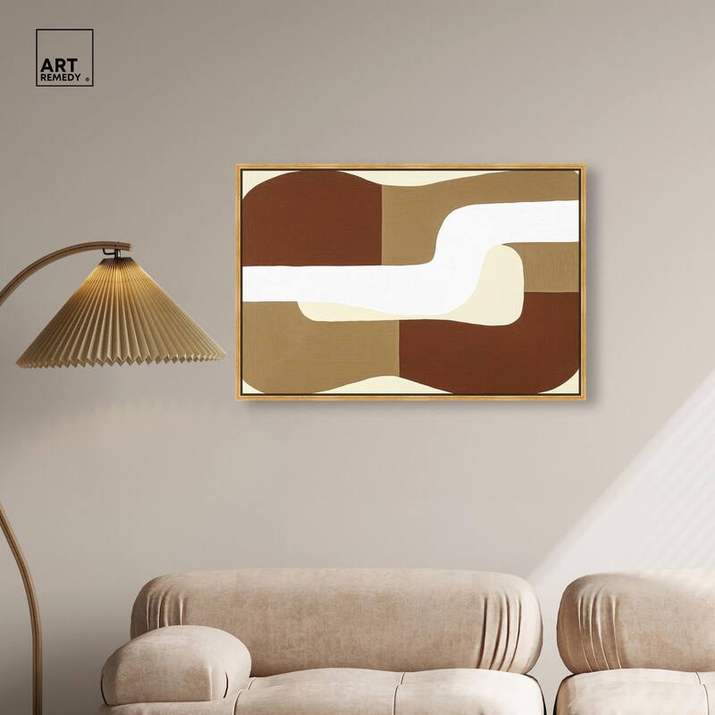 Minimal Wavy III Canvas by Art Remedy