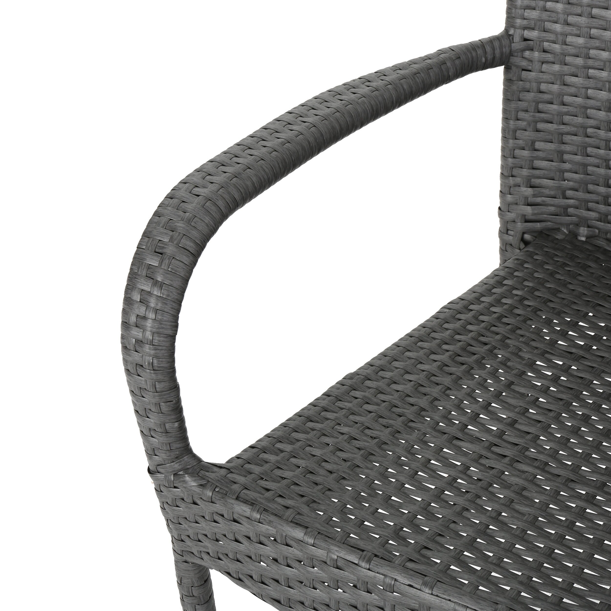 Benhill Outdoor Stackable Chairs (Set of 4) by Christopher Knight Home