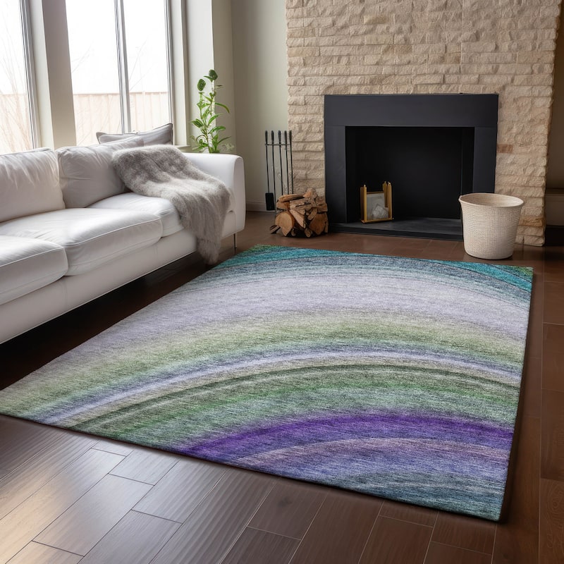 Premium Washable Super Soft Contemporary Arches Mayfield Rug