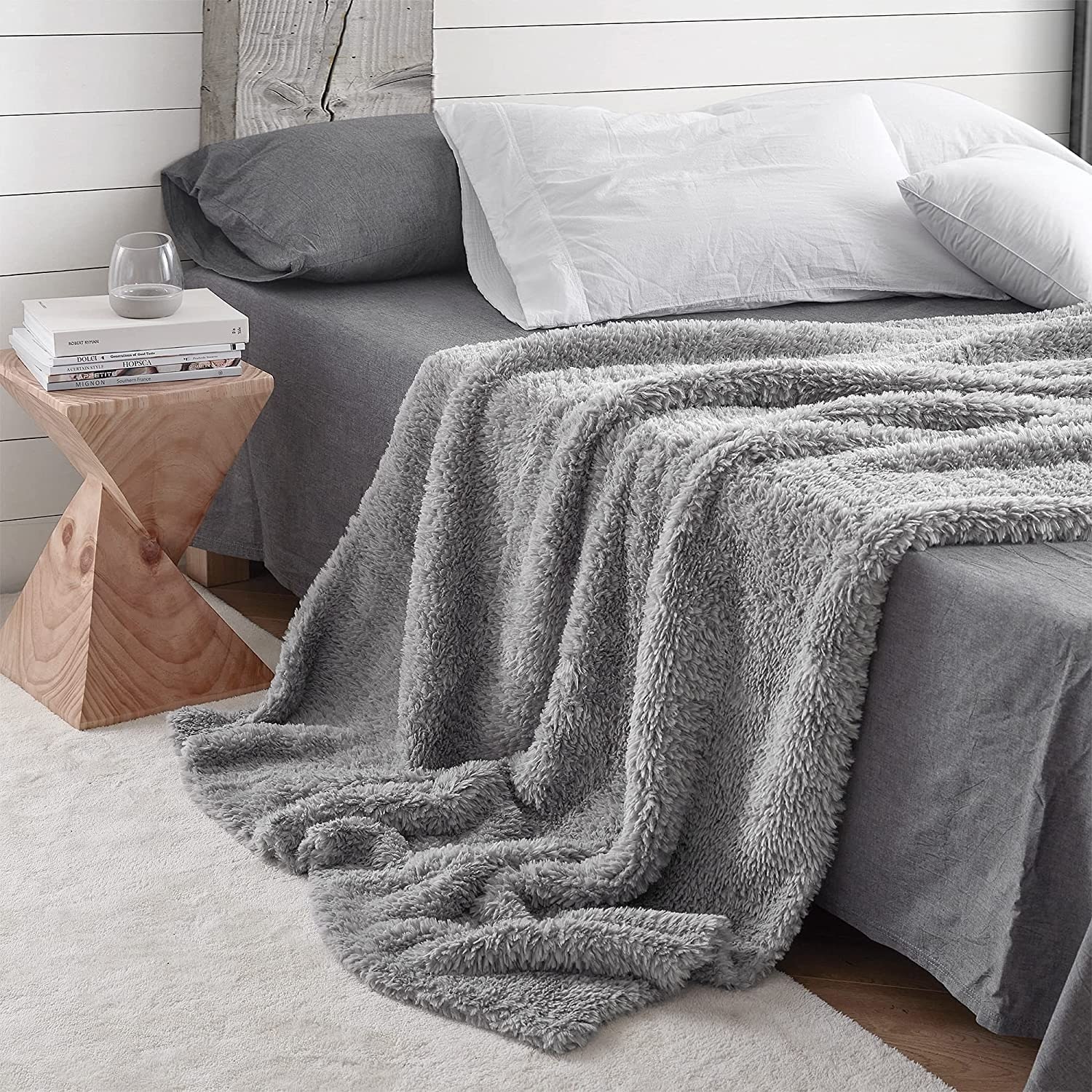 Byourbed Cozy Potato Holy Knitted Plush Oversized Throw Blanket