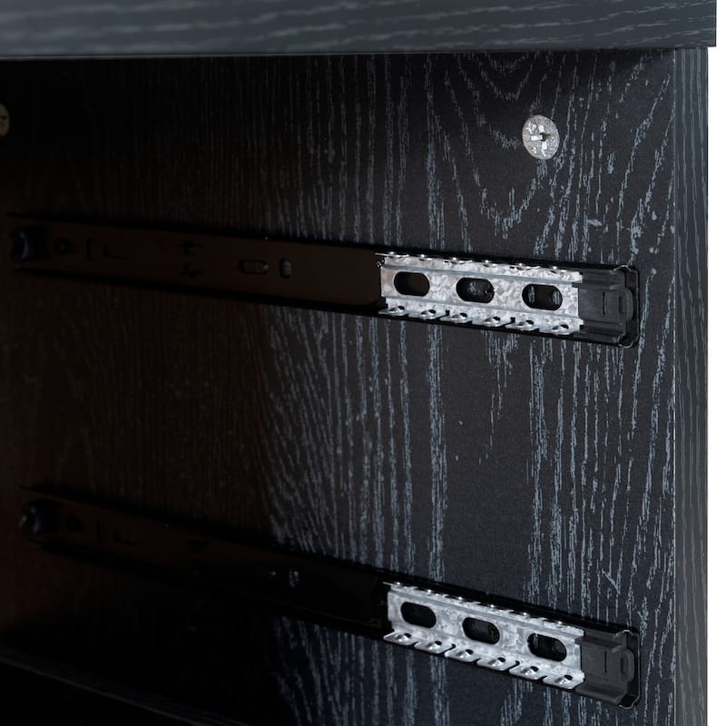 Narrow Wooden 9-Drawer Cabinet with Smooth-Glide Drawers and Top Storage Shelf