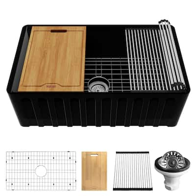 Karran USA FCWSF30SB-PK1 Karran FCWSFF30SBMB 30" Single Bowl