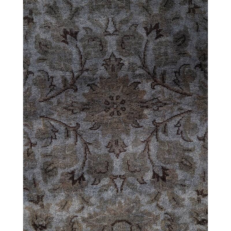 Fine Vibrance One-of-a-Kind Hand-Knotted Area Rug - Gray, 4' 3" x 6' 0" - 4' 3" x 6' 0"
