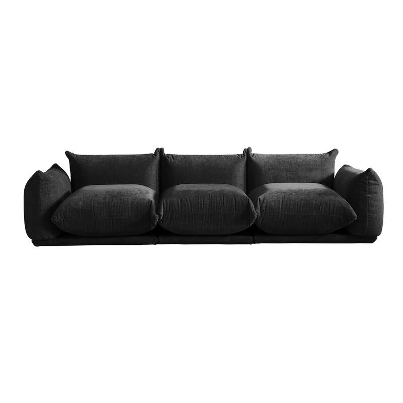 3/4-Seat Sectional Sofa Modern Chenille Modular Sofa Couch.