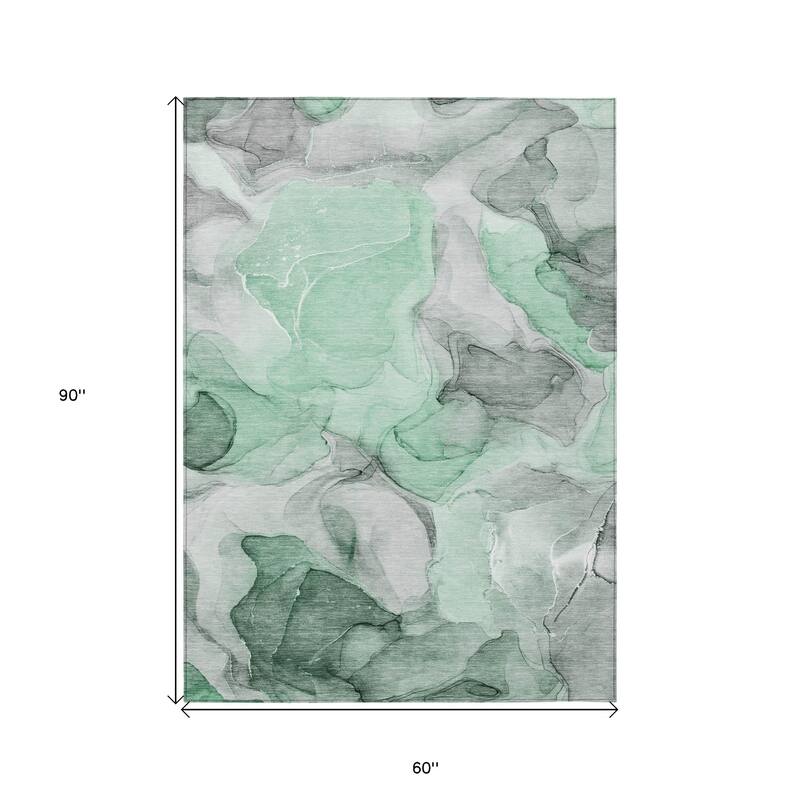 Allus Artistic Abstract Weather Resistant Classic Meets Modern Outdoor Rug