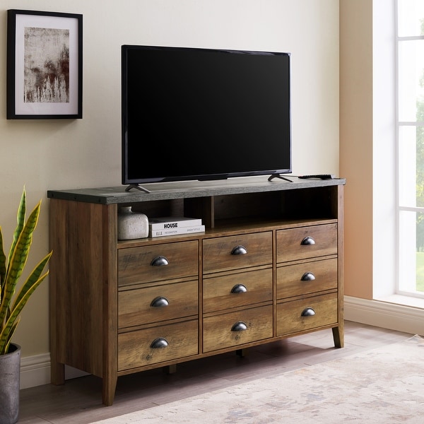 The Gray Barn 52-inch 3-Door TV Console. Opens flyout.