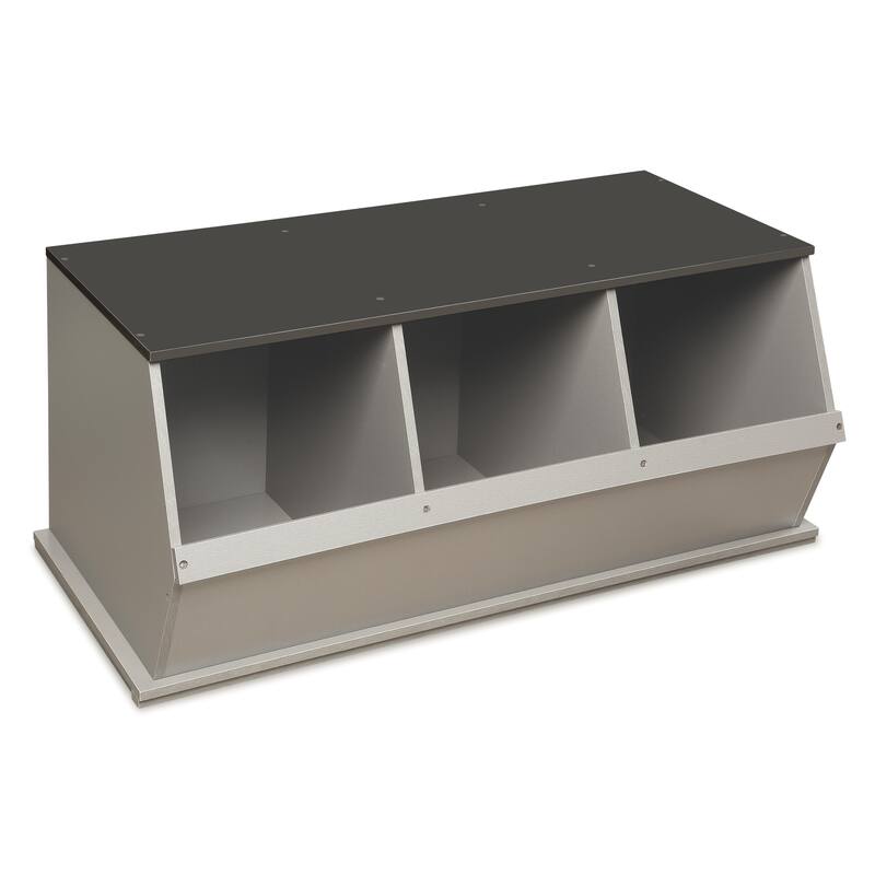 Taylor & Olive Lantana Three Bin Stackable Storage Cubby