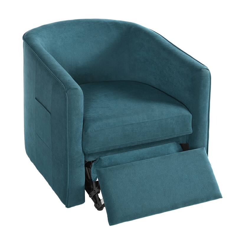 Roomfitters Power Lift Recliner Chair with Massage and Heat, Chenille Fabric Barrel Chair for Seniors