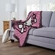 preview thumbnail 2 of 1, Sanrio Hello Kitty Perfect Polka Dots Woven Jacquard Throw Blanket