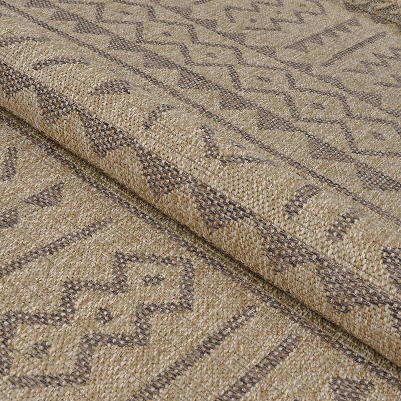 Dream Decor Rugs Triballe Concord Brown Indoor Outdoor Area Rug
