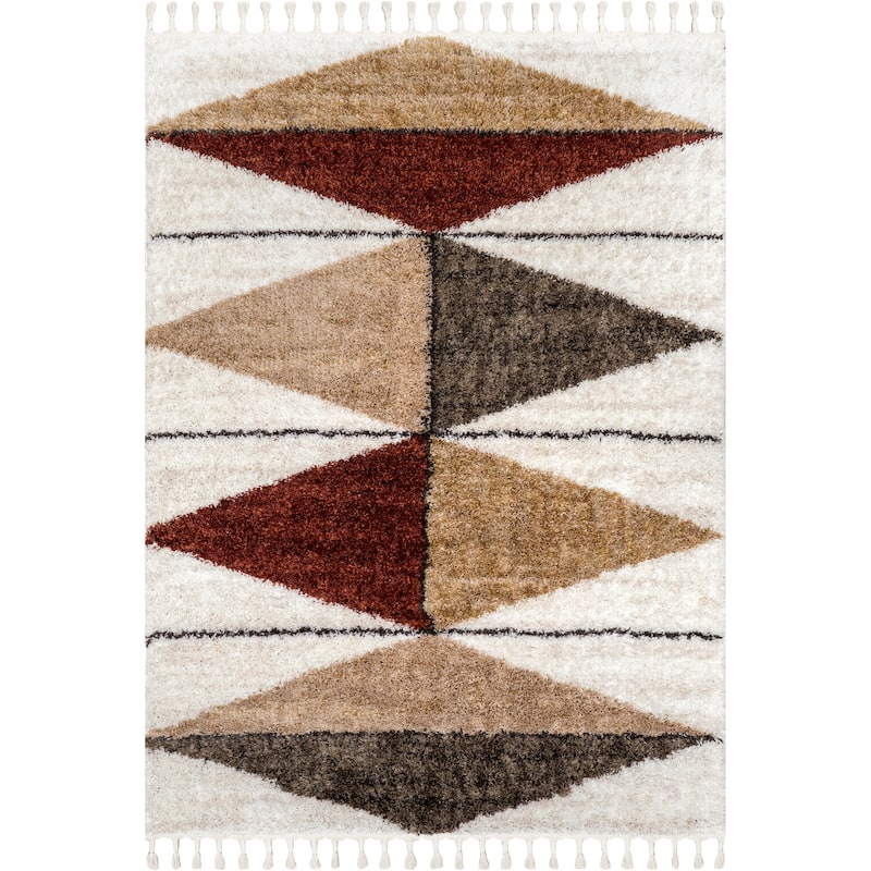 Nuloom Micah Diamond Shag Tassel Area Rug