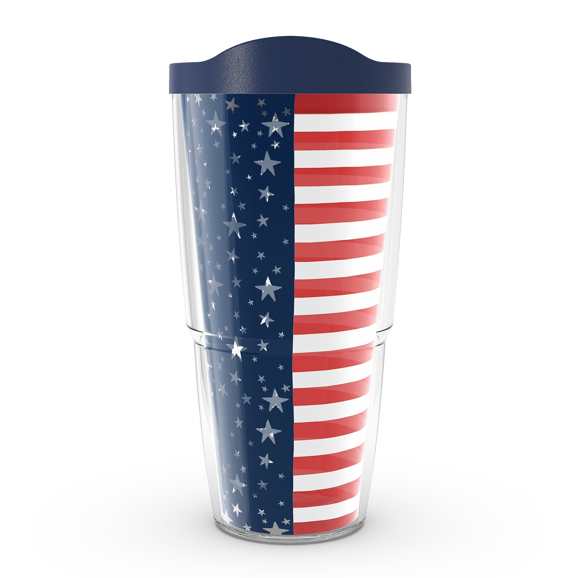 Tervis Americana Stars and Stripes Made in USA Double Walled Insulated Travel Tumbler, Classic