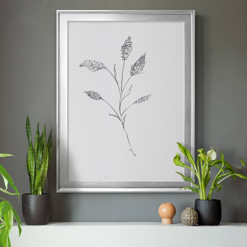 FLORAL SKETCH II Premium Framed Canvas - Ready to Hang