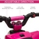 preview thumbnail 5 of 12, 6V Battery-Powered Toddler ATV, Motorized Quad for Ages 18-36 Months, 4 Wheels, Rechargeable, Pink