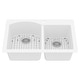 preview thumbnail 90 of 89, Karran Drop-In Quartz 33 in. 1-Hole 60/40 Double Bowl Kitchen Sink Kit