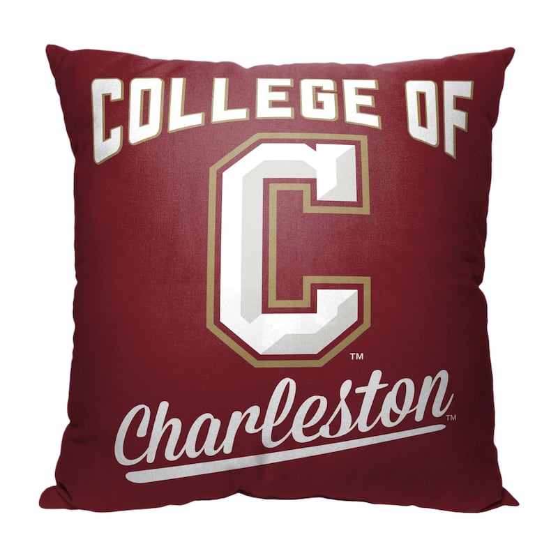 NCAA CAA Alumni 18 Inch Throw Pillow - 18" x 18" - Charleston Cougars