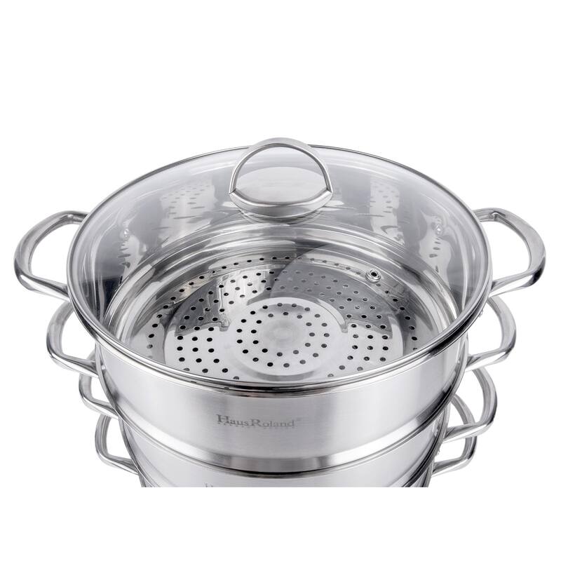 Haus Roland Stainless Steel 3 Layer Steamer Pot