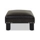 preview thumbnail 75 of 130, The Curated Nomad Performance Fabric Stardust Square Upholstered Footstool Ottoman