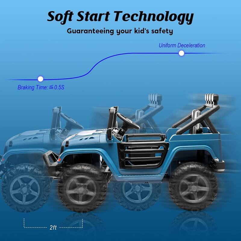 24V 2 Seater Electric Ride on Toys Truck for Kids Best Gift