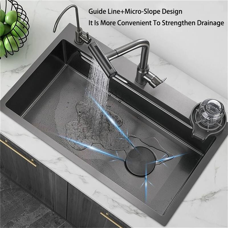 Single Bowl Stainless Steel Kitchen Sink with Basin