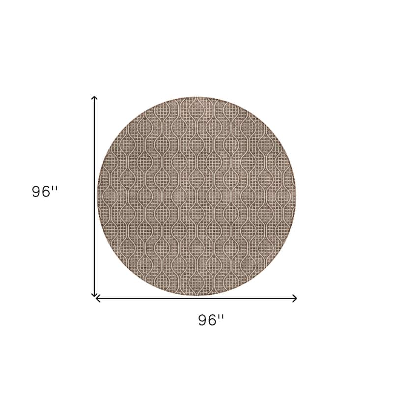 HomeRoots Geometric Transitional Rectangle Outdoor Rug