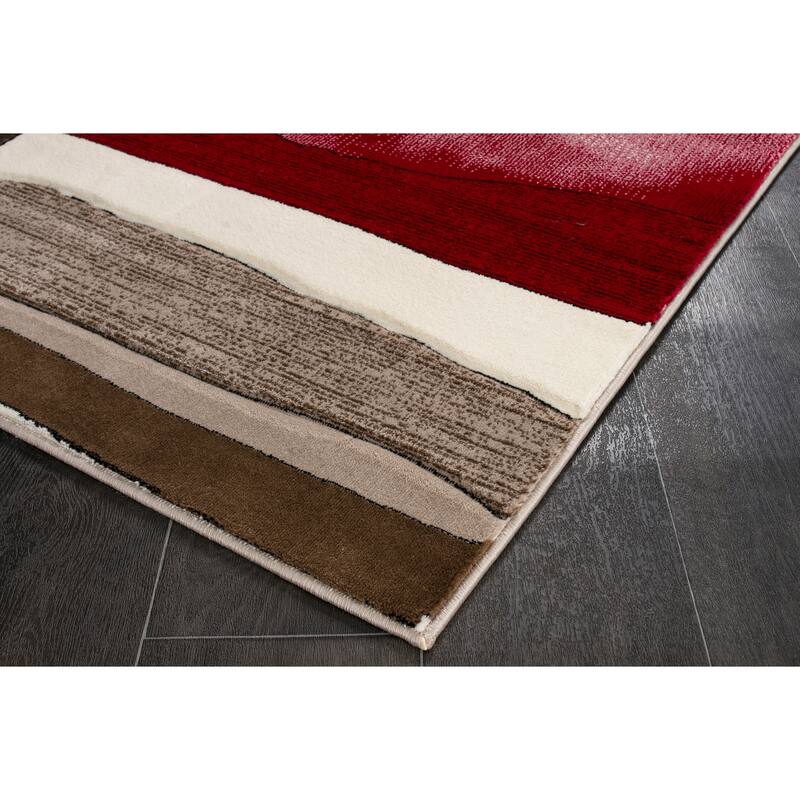 Rhodes Collection Abstract Area Rug