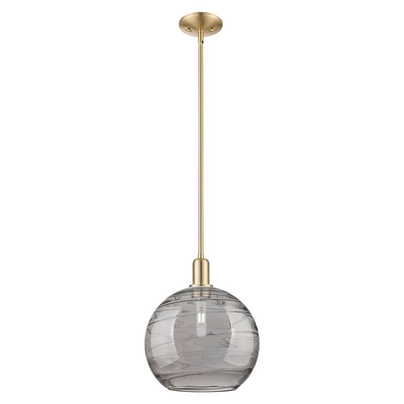 Innovations Lighting Endless Possibilities Arcadia - Athens Deco Swirl - 1 Light 12" Stem Hung Mini Pendant - Champagne Bronze