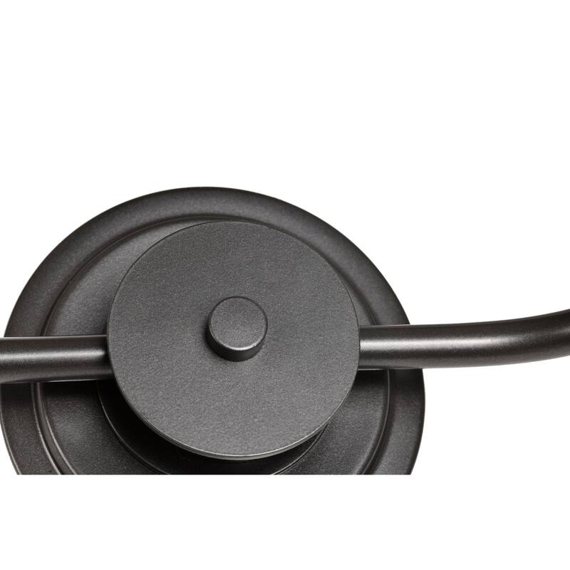 Warren 2 Light Vanity Gun Metal with Satin White Glass - Gun Metal