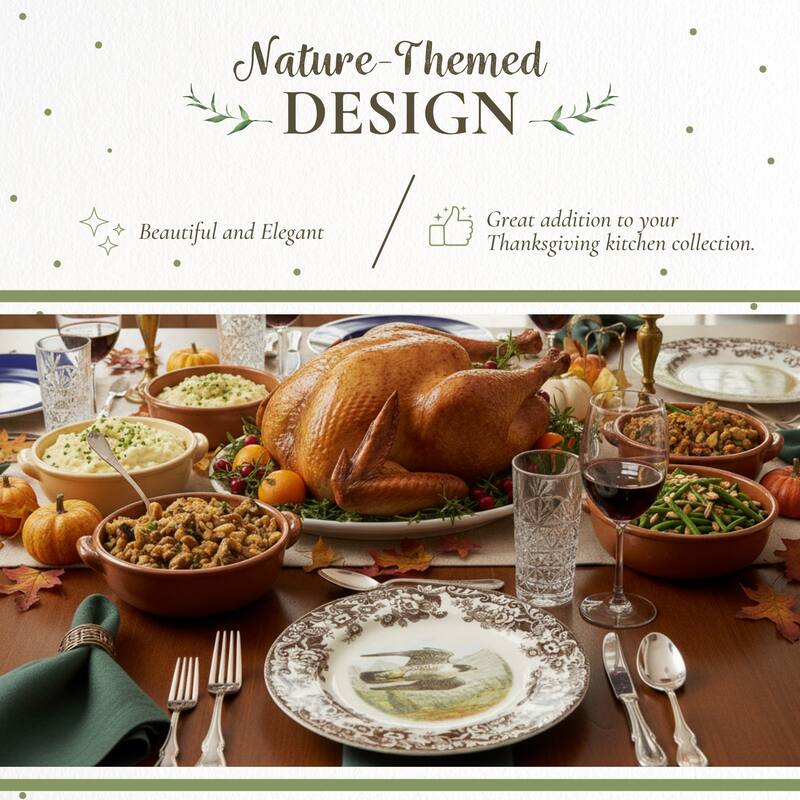 Spode Woodland Dinner Plate Birds Motif - 10.5