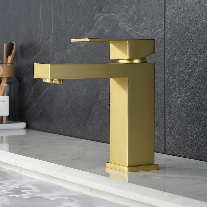 Modern Single Handle Widespread Bathroom Sink Faucet