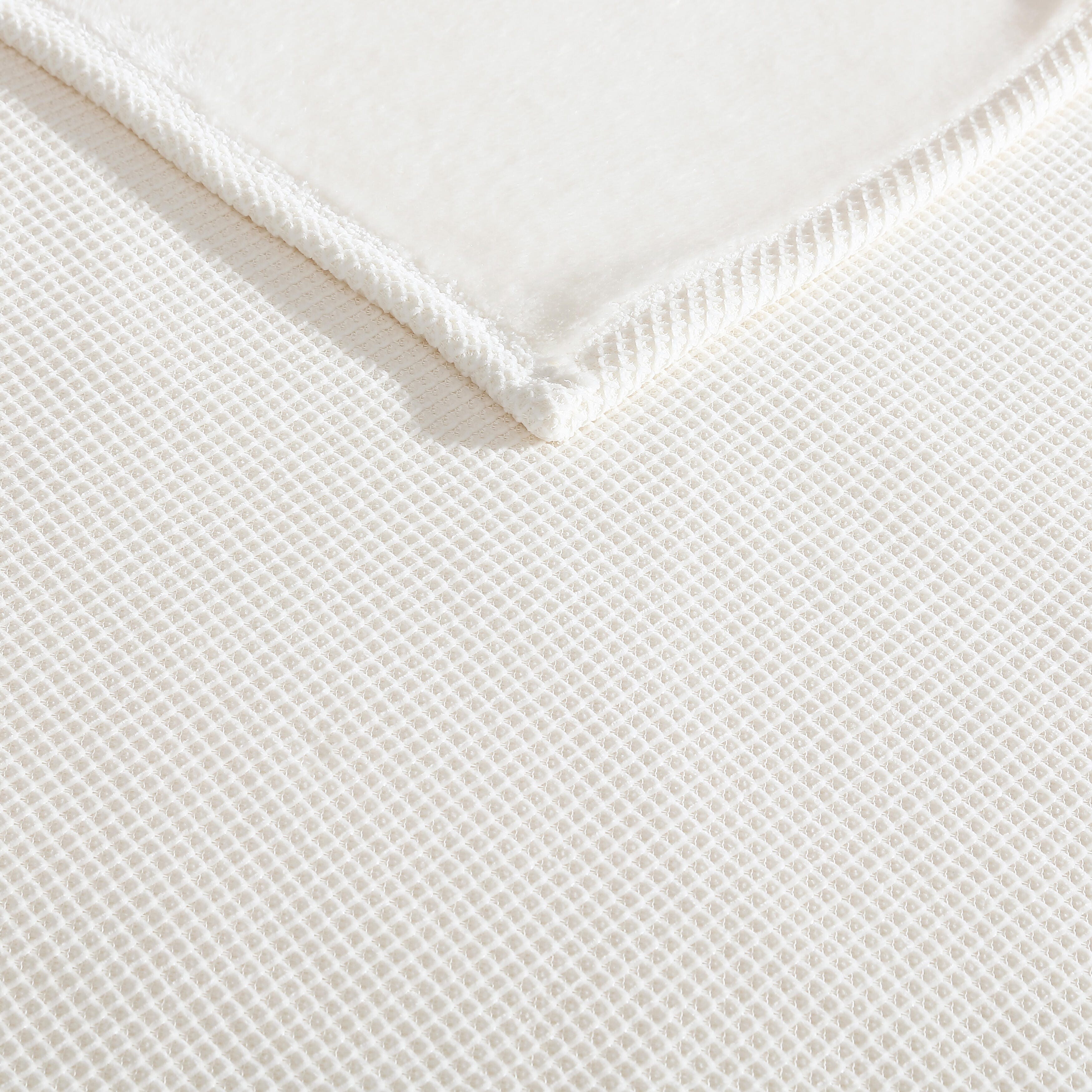 Vera Wang Chenille Jacquard Solid Reversible Blanket - Overstock