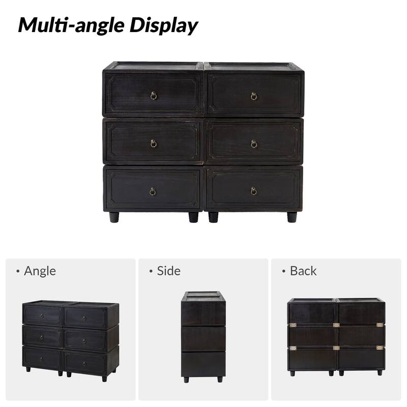Greg Transitional 2 - Drawer Nightstand with Multiple Configurations Set of 3 by HULALA HOME