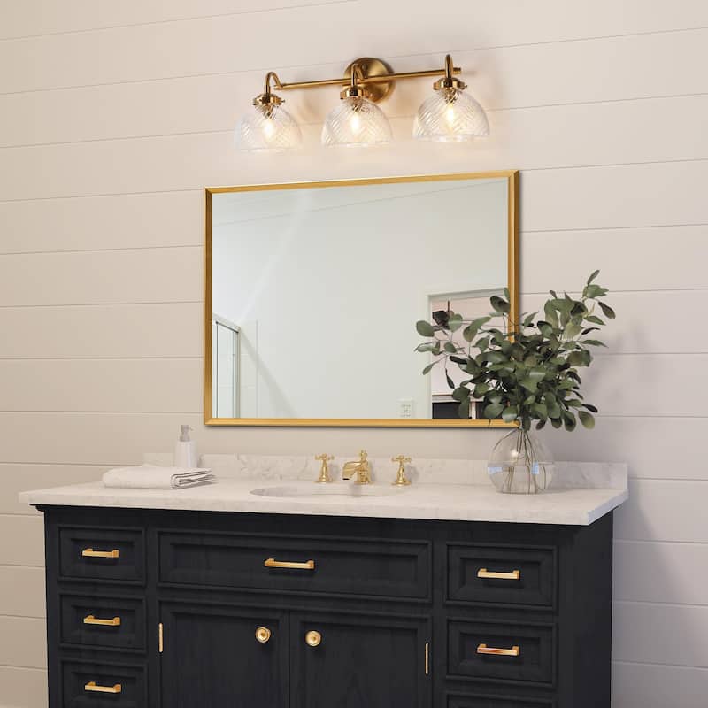 Draki Mid-century Modern Unique Bathroom Vanity Lights Dome Glass Crooked Vintage Armed Wall Sconce