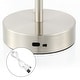 preview thumbnail 7 of 31, JONATHAN Y Eliza 24.75" Industrial Designer Metal LED Task Lamp with USB Charging Port, Black - 12.5"
