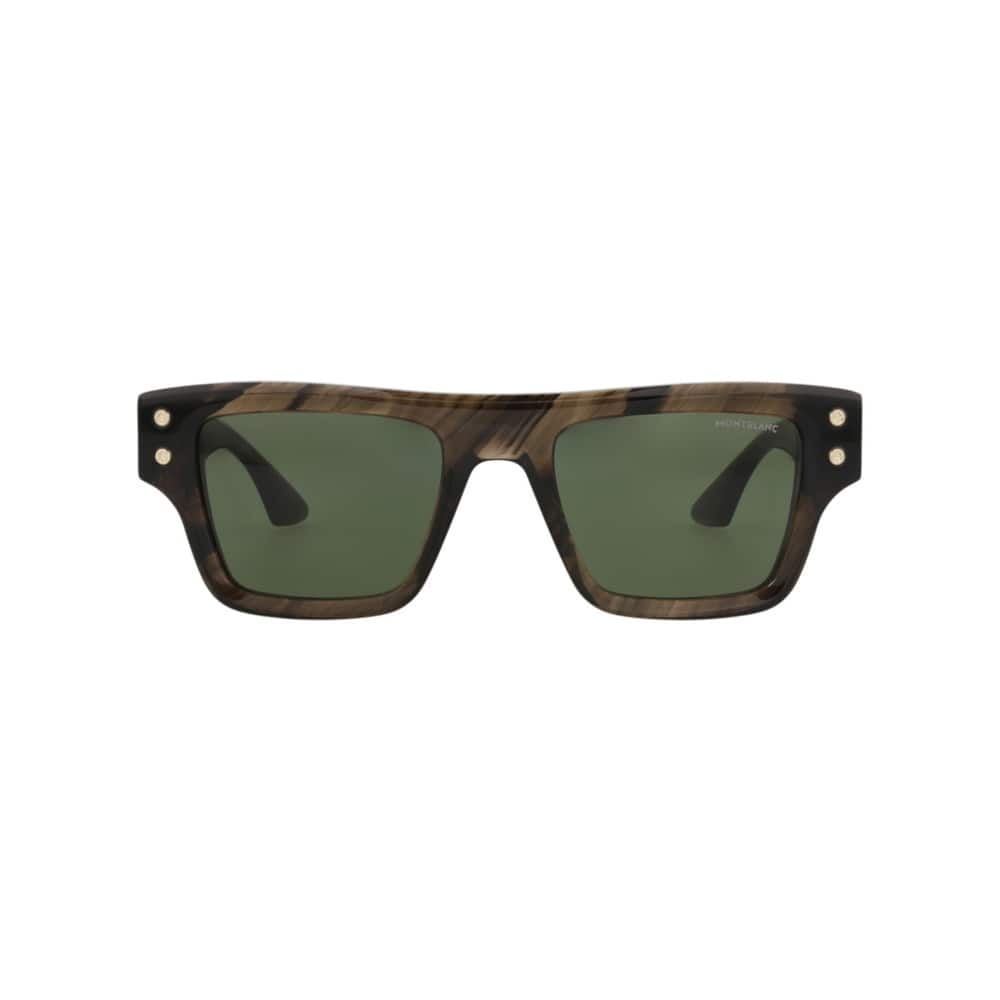 Montblanc Square-Frame Recycled Acetate Sunglasses
