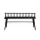 preview thumbnail 14 of 20, Middlebrook Solid Wood Low-Back Spindle Entry Bench