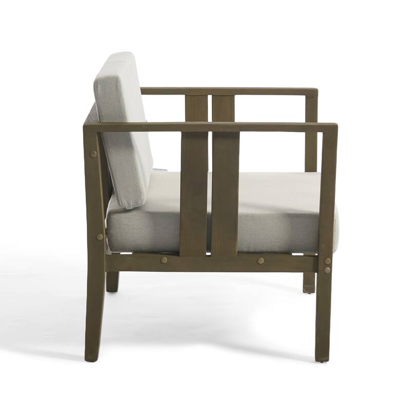 5-Piece Casual Outdoor Patio Furniture Set In Solid Teak Wood