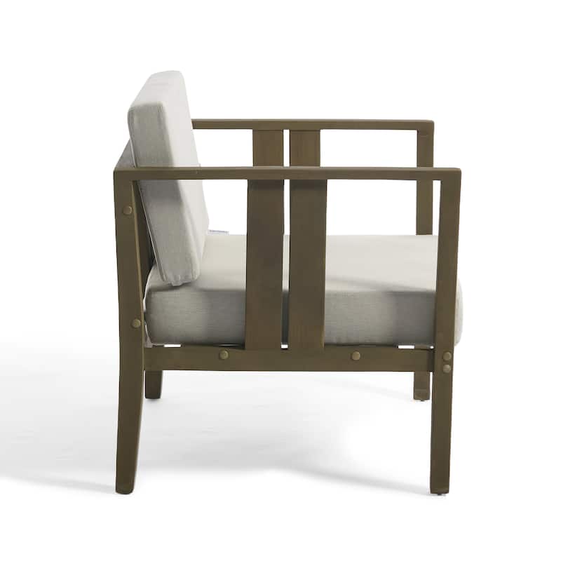 Casual 6-Piece Outdoor Patio Furniture Set In Solid Teak Wood