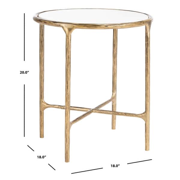 SAFAVIEH Couture Jessa Forged Metal Round End Table - 18