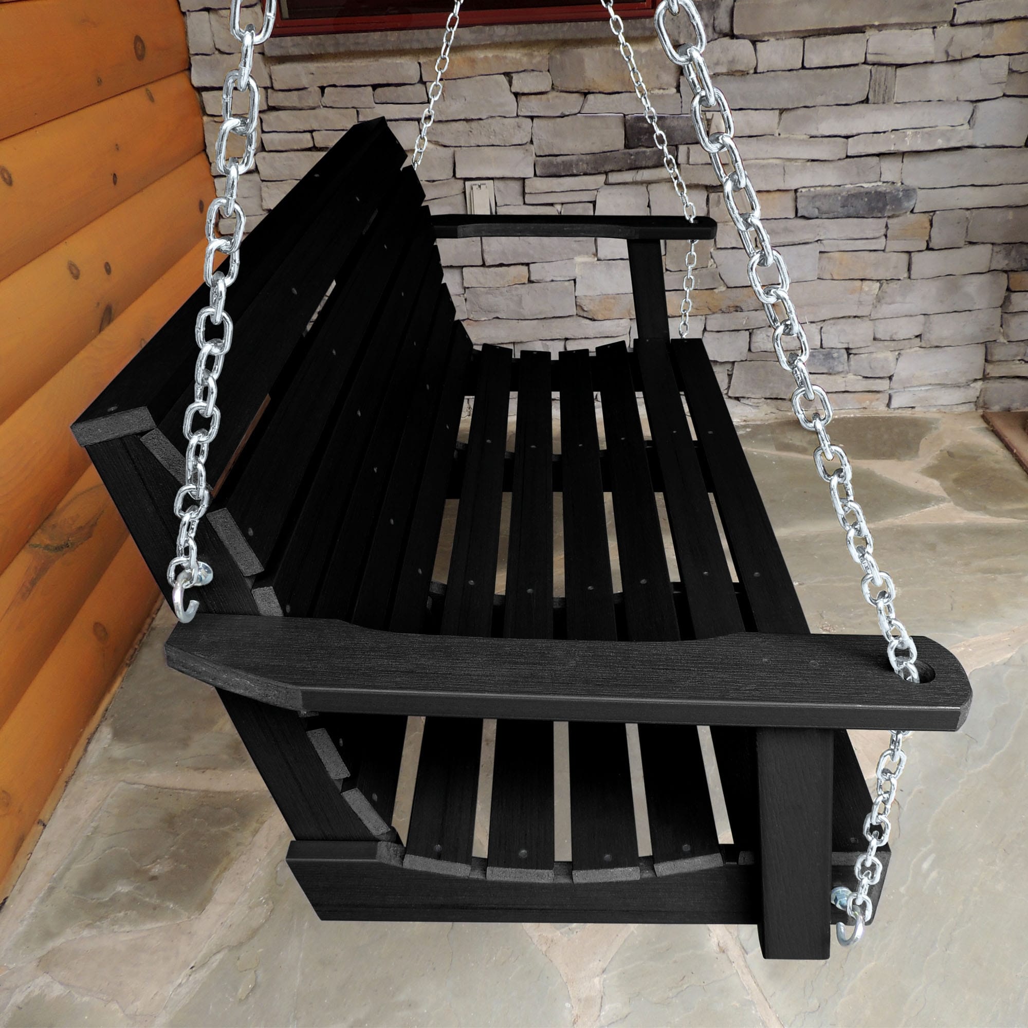 Highwood 5ft Weatherly Porch Swing Black for sale online