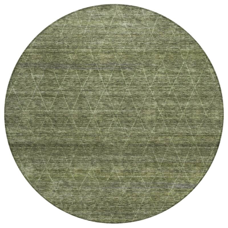 Machine Washable Indoor/ Outdoor Trellis Ombre Chantille Rug