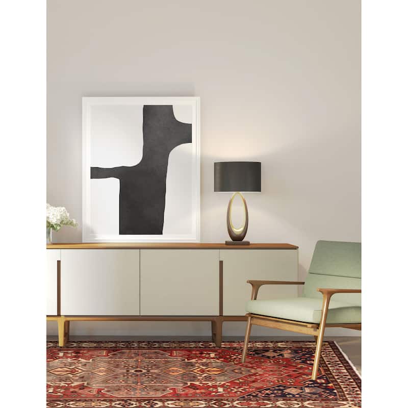 ECARPETGALLERY Hand-knotted Melis Vintage Red Wool Rug - 6'7 x 9'10