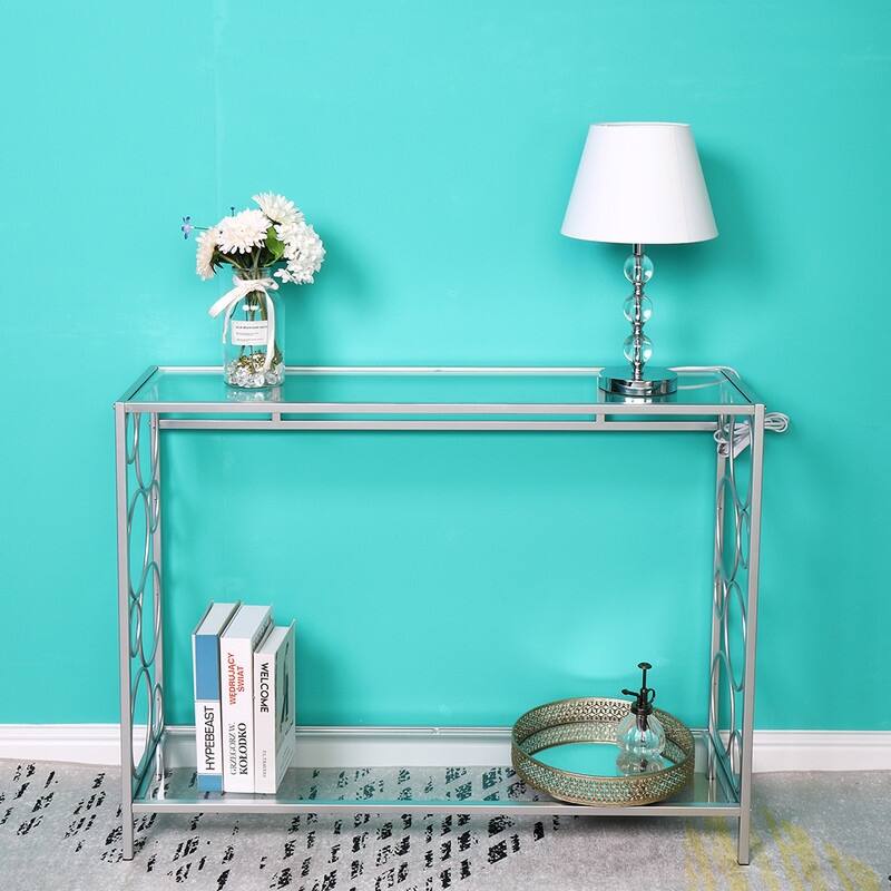 Console Table, Circle/Rectangle Shape