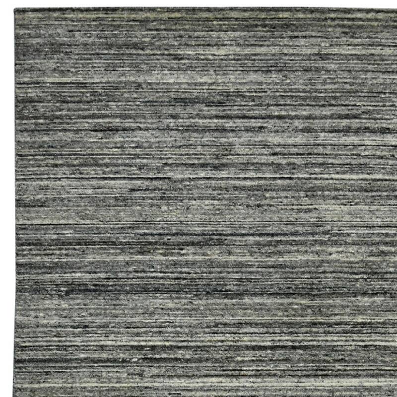 HomeRoots Striped Transitional Rectangle Area Rug