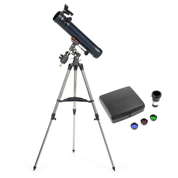 Celestron AstroMaster 76EQ Newtonian-Intermediate Imaging Celestron  AstroMaster 76EQ Telescope - Overstock - 24259012