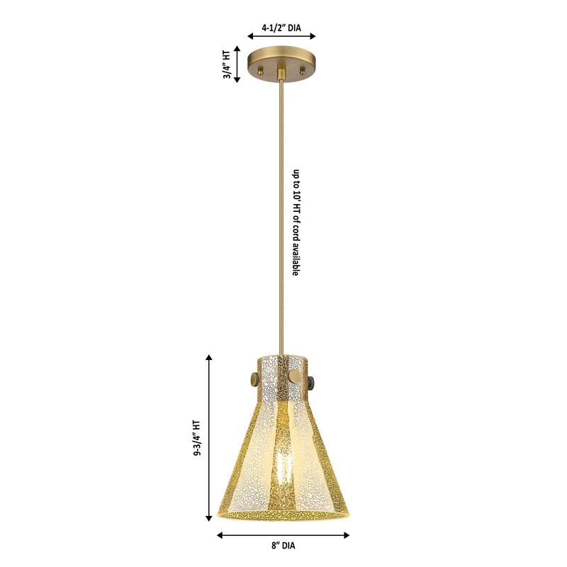 Innovations Lighting Downtown Urban - Newton Cone - 1 Light 8" Cord Hung Pendant