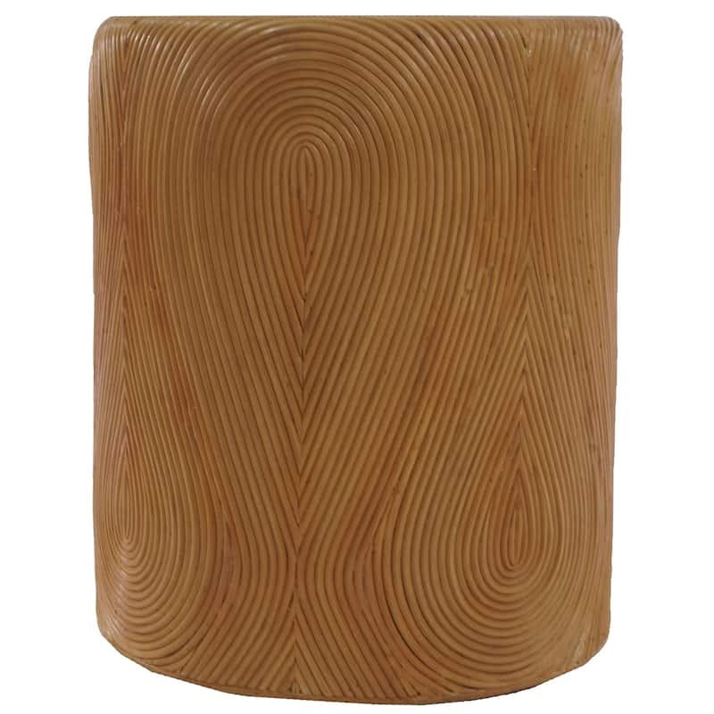 SAFAVIEH Couture Rhynne Round Rattan Accent Table - 20"W x 20"D x 24"H