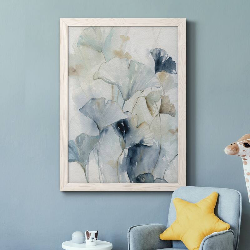Indigo Ginkgo I-Premium Framed Canvas - Ready to Hang
