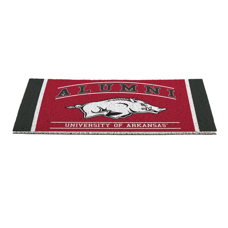 28 in. x 16 in. University of Arkansas Alumni Full Color PVC Door Mat