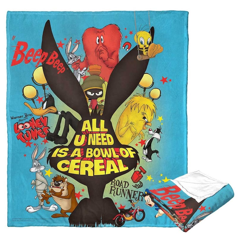 Warner Brothers Looney Tunes Silk Touch Throw Blanket